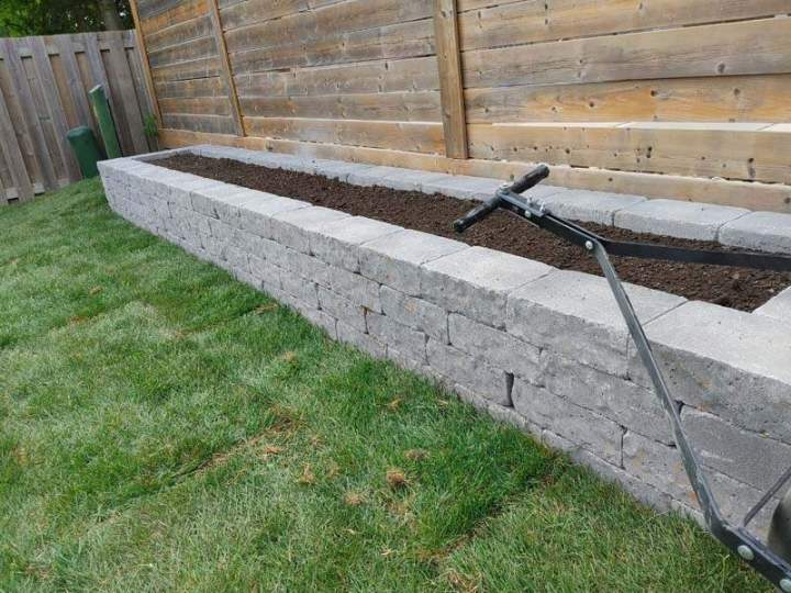 Stone flower box Oshawa