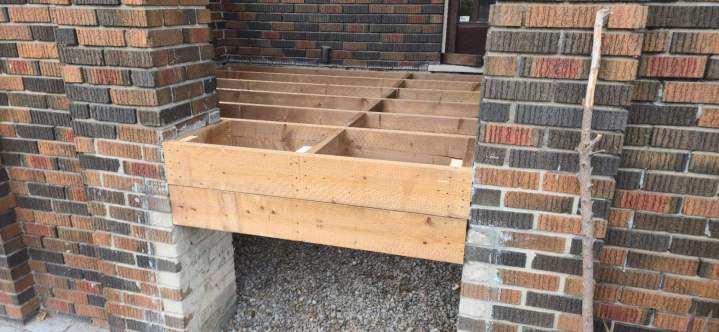 Terrace under construction Oshawa