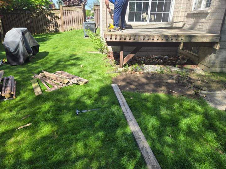Wooden Patio Renovation Oshawa